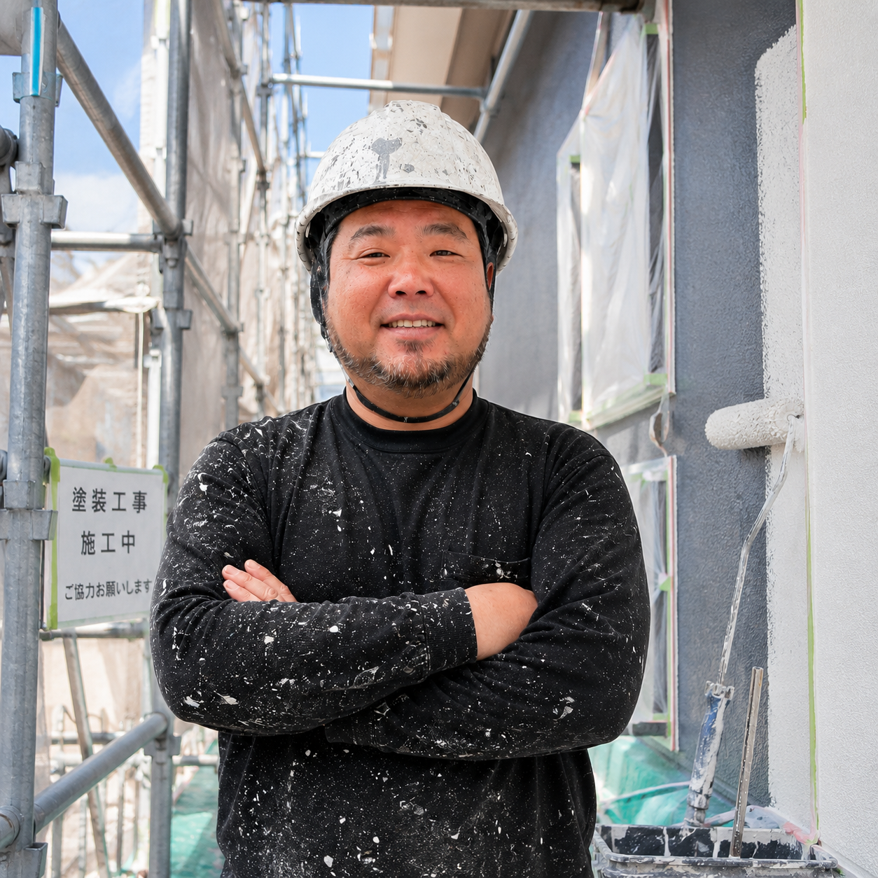 小野塗装の職人写真